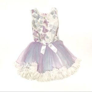 popatu butterfly tulle dress